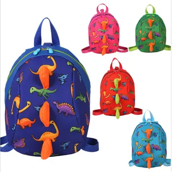 Детский рюкзак с милым принтом, мультяшный маленький динозавр, Защита от потери, школьные сумки для мальчиков и девочек, Детский рюкзак для малышей, подарки